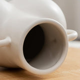 Small Matte Gray Ceramic Vase For Home Decor And Dried Flower Arrangements-1915197460825903109