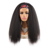 Long Floral Turban Headband With Corn Beard Wig In 1B E Colour-1915198129544761344