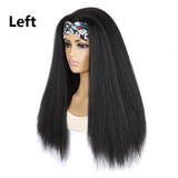 Long Hair Turban Headband With Corn Beard Wig In 1B Colour-1915197817987665923