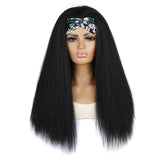 Long Hair Turban Headband With Corn Beard Wig In 1B Xk-1915197444702998533