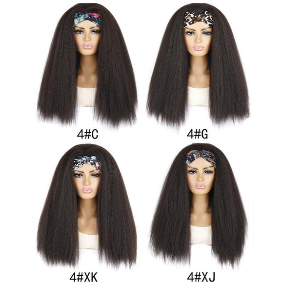 4Xc Long Hair Turban Headband With Corn Beard Wig-1915197269745995777