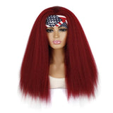 Turban Headband With Long Hair And Corn Beard Wig-1915197706809249797