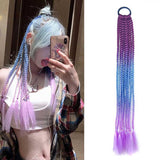 Vibrant Braid Hair Band With Corn Silk Dreadlocks - 56 Colour-1915197469533278213