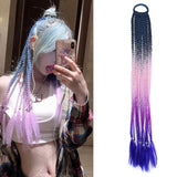 31 Corn Silk Braid Hair Band Wigs With Colourful Dreadlocks-1915197287861194752