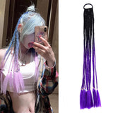 Vibrant Braid Hair Band With Corn Silk Dreadlocks - Colour 55-1915197050207735813