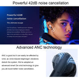 Blue Wireless Active Noise-Cancelling Earbuds For Sports-1922443421608448009