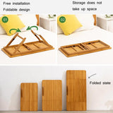 Adjustable Folding Laptop Desk For Dorm Or Study - Height And Space Saver-1915197649557000195