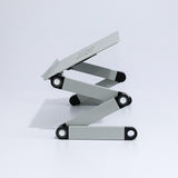 Adjustable Folding Laptop Desk With Mouse Board - Silver-1915198108938145797