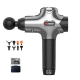 Silver Gray Muscle Vibration Massager - Fitness Massage Gun-1915196531326193664
