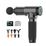 30-Speed Fascia Muscle Vibration Massager - Fitness Massage Gun Bright Gray-1915196516662906886