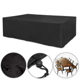 Waterproof Outdoor Furniture Cover - 210X140X80Cm - Dustproof & Uv-Proof - Oxford Cloth - Black-1915197118100934657
