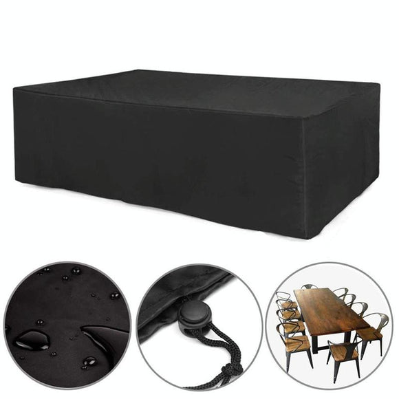 Waterproof Outdoor Furniture Cover - Protects From Dust And Uv - 152X104X71Cm - Black-1915196663564210177