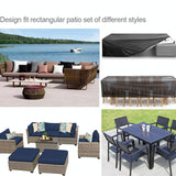 Waterproof Outdoor Furniture Cover For Garden Table And Chairs - 350X260X90Cm-1915197118444867588