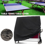 Waterproof Outdoor Table Tennis Cover - 165X70X185Cm - Black / Silver-1922443424070504448