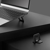 Portable Laptop Base For Improved Heat Dissipation - Black Foot Pad-1915196824654843913