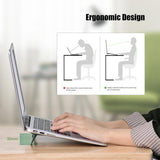 Portable Laptop Base For Improved Heat Dissipation - Black Foot Pad-1915196824654843908
