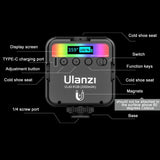 Small Led Video Fill Light For Vlogging And Photography - 6W Rgb Black-1915196931374714882
