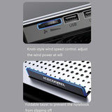 6-Fan Alloy Laptop Cooling Bracket - Silent-1915197805295702020