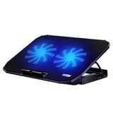 Dark Knight Dual Fan Laptop Cooling Stand - Adjustable-1915197689029595136