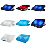 Sea Blue Dual Fan Laptop Cooling Stand - Adjustable-1915197646180585473