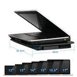 Sea Blue Dual Fan Laptop Cooling Stand - Adjustable-1915197646180585474