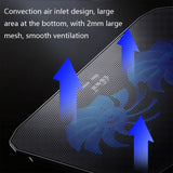 Sea Blue Dual Fan Laptop Cooling Stand - Adjustable-1915197646180585476