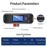 Lcd Bluetooth Audio Transmitter Receiver For Car Hands-Free-1915197516970856450
