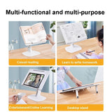 Portable Foldable Laptop Stand - Heightening Bracket Multifunctional White-1915196932192604166