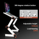 Portable Folding Laptop Desk With Height Adjustment And Storage-1915198133806174213
