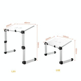 Portable Folding Laptop Desk With Adjustable Height And Storage-1915197821879980035