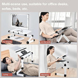 Portable Folding Laptop Desk With Adjustable Height And Storage-1915197821879980038