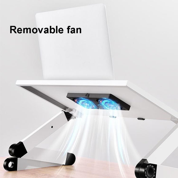 Portable Folding Laptop Desk With Adjustable Height And Storage-1915197638307876865