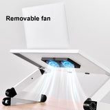 Portable Folding Laptop Desk With Adjustable Height And Storage-1915197638307876865