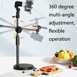 700W Mushroom Lamp & Stand For Mobile Phone Photography-1915197023557128194