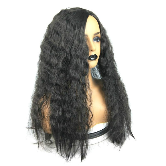 Long Curly Chemical Fiber Wig For Women-1915196957064826881