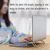 Aluminum Laptop Stand - Heightening Bracket Grey-1915196826735218693