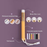 6-Piece Soft Nasal Washing Brush For Blackhead Removal And Deep Cleansing - Flat Head White Gold-1915198362873892867