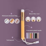 6-Piece Soft Nasal Washing Brush For Blackhead Removal And Deep Cleansing - Flat Head Gold-1915197279124459523