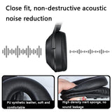 2 Leather Headset Earmuffs For Sony 1000Xm4 With Snap - Black-1922443459873083395