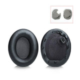 2 Leather Headset Earmuffs For Sony 1000Xm4 With Snap - Black-1922443459873083392