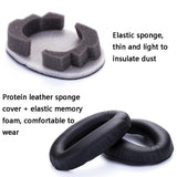 2 Leather Headset Earmuffs For Sony 1000Xm4 - Black Lambskin-1915197831459770372