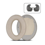 2 Leather Headset Earmuffs For Sony 1000Xm4 - Champagne Lambskin No Snap-1915197644129570816