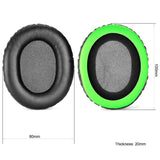 2-Pack Headset Earmuffs For Kingston Hyperx - Black & Green Mesh-1915197692540227586