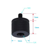 4-Piece A18 1 / 4 Female To M4 Male Screw Adapter-1915198351641546753