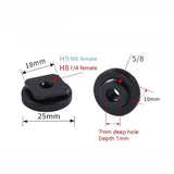 2-Pack Aluminum Hot Shoe Adapter 5 / 8 Male To 1 / 4 Female-1915198317881593858