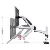 Rotating Desktop Monitor Stand - Lifts And Saves Space-1915197812417630211