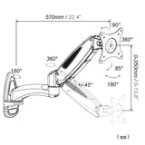Gas Spring Wall-Mounted Monitor Stand - Factory Design-1915197132533534722