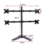 Multi-Screen Desktop Monitor Stand Base - Lifts And Organizes-1915197980936376322