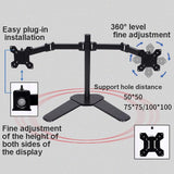 Multi-Screen Desktop Monitor Stand Base - Lifts And Organizes-1915197980936376324
