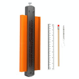 Metal Profile Contour Utensils Set With 10 Ruler Straight Edge Pencil And Screwdriver - Locking Feature-1915197636621766663
